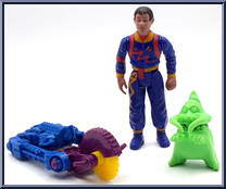 Winston Zeddmore (Splitting Ghost) from Ghostbusters - The Real - Power Pack Heroes manufactured by Kenner [Loose]
