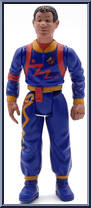 Winston Zeddmore (Splitting Ghost) from Ghostbusters - The Real - Power Pack Heroes manufactured by Kenner [Loose]