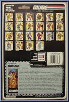 Red Star from G.I. Joe - Classic Collection - Series 10 manufactured by Hasbro [Back]