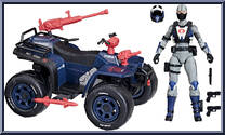 Cobra Ferret Scout and Cobra Ferret ATV from G.I. Joe - Classified - Basic Series manufactured by Hasbro [Loose]