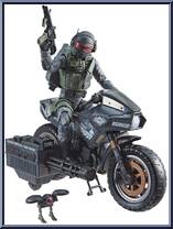 Jason "Shockwave" Faria & Night Pursuit from G.I. Joe - Classified - Night Force manufactured by Hasbro [Loose]