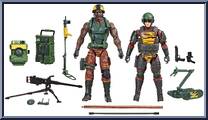 Roadblock, Tripwire & M.A.C.L.E.O.D. from G.I. Joe - Classified - Tiger Force manufactured by Hasbro [Loose]