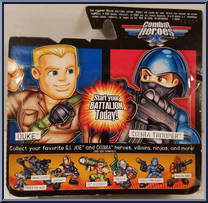 Duke / Cobra Trooper from G.I. Joe - Combat Heroes - Wave 1 manufactured by Hasbro [Back]