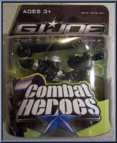 Snake Eyes (Blue Sword / Blue Gun) from G.I. Joe - Combat Heroes - Basic Series manufactured by Hasbro [Front]