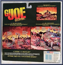 Lt. Stone vs. Iron Klaw from G.I. Joe Extreme - Basic Series manufactured by Kenner [Back]