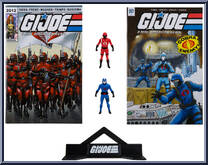 Cobra Commander / Crimson Guard from G.I. Joe - Page Punchers manufactured by McFarlane [Loose]