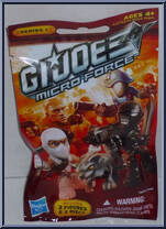 Gold Ninja Assassin from G.I. Joe - Micro Force - Basic Series manufactured by Hasbro [Front]