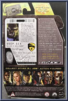 Deep Six from G.I. Joe - Rise of Cobra - Collection 2 - Wave 2 manufactured by Hasbro [Back]