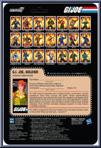 G.I. Joe Soldier from G.I. Joe - ReAction Figures manufactured by Super7 [Back]