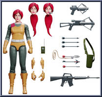 Scarlett from G.I. Joe - Ultimates manufactured by Super7 [Loose]