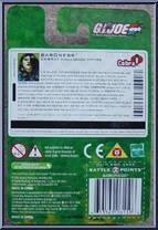 Snake Eyes from G.I. Joe - Valor vs Venom - Basic Series manufactured by Hasbro [Back]