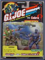 Dart vs. Cobra C.L.A.W.S. from G.I. Joe vs. Cobra - Basic Series manufactured by Hasbro [Front]