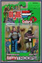Shipwreck vs. Over Kill from G.I. Joe vs. Cobra - Spy Troops manufactured by Hasbro [Front]