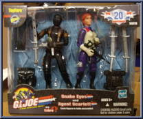Snake Eyes and Agent Scarlett from G.I. Joe vs. Cobra - Exclusives manufactured by Hasbro [Front]