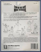 Hunchback of Notre Dame from Glow-in-the-Dark Movie Monsters - Basic Series manufactured by Uncle Milton [Back]