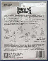 Phantom of the Opera from Glow-in-the-Dark Movie Monsters - Basic Series manufactured by Uncle Milton [Back]