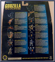 Mecha-Godzilla from Godzilla - Godzilla Wars - Carded Figures manufactured by Trendmasters [Back]