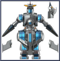 M.O.G.U.E.R.A. from Godzilla - Ultimates manufactured by Super7 [Loose]