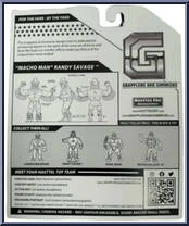 Macho Man Randy Savage (1994 Entrance Edition) from Grapplers & Gimmicks - Basic Series manufactured by Hasttel Toy [Back]