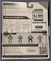Nelson Frazier Jr. (Royal Clobber) from Grapplers & Gimmicks - Basic Series manufactured by Hasttel Toy [Back]
