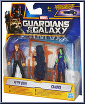 Peter Quill / Gamora from Guardians of the Galaxy - Basic Series manufactured by Hasbro [Front]