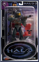 Steel Spartan (White Stripes) from Halo 2 - Series 5 manufactured by Joyride Studios [Front]