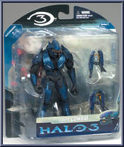 Elite Combat (Blue) from Halo 3 - Series 3 - Multiplayer manufactured by McFarlane [Front]
