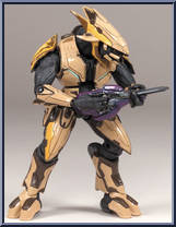 Elite Combat (Tan) from Halo 3 - Series 4 - Equipment Edition manufactured by McFarlane [Loose]