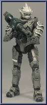 Spartan Hayabusa (Steel) from Halo 3 - Series 7 manufactured by McFarlane [Loose]