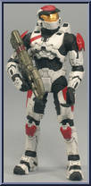 Spartan Mark V (White / Red) from Halo 3 - Series 7 manufactured by McFarlane [Loose]