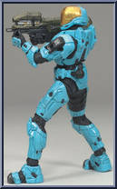 Spartan Soldier EVA (Cyan) Action Figure