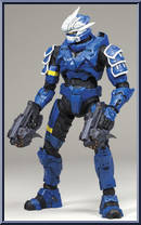 Spartan Soldier Hayabusa (Blue) from Halo 3 - Series 4 - Equipment Edition manufactured by McFarlane [Loose]