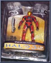 Spartan Soldier EVA (Red) (Mass) from Halo 3 - Series 1 - Multiplayer manufactured by McFarlane [Front]