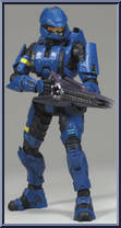 Spartan Soldier Scout (Blue) Action Figure