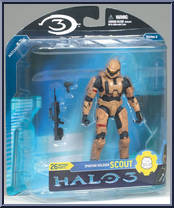 Spartan Soldier Scout (Tan) (Mass) from Halo 3 - Series 2 - Multiplayer manufactured by McFarlane [Front]