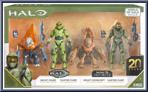 Grunt Minor / Master Chief / Grunt Conscript / Master Chief from Halo Infinite (World of Halo) - Box Sets manufactured by Jazwares [Front]