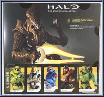 Arbiter Thel 'Vadam (with Accessories) from Halo Infinite (World of Halo) - Series 5 - Spartan Collection manufactured by Jazwares [Back]