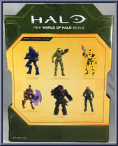 Master Chief (with Commando Rifle & Grappleshot) from Halo Infinite (World of Halo) - Series 3 manufactured by Jazwares [Back]