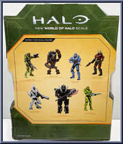 Master Chief (with Commando Rifle & Grappleshot) from Halo Infinite (World of Halo) - Series 4 manufactured by Jazwares [Back]