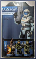 Commander Agryna from Halo Infinite (World of Halo) - Series 8 - Spartan Collection manufactured by Jazwares [Back]