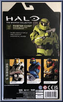 Master Chief (Combat Evolved) from Halo Infinite (World of Halo) - Series 5 - Spartan Collection manufactured by Jazwares [Back]