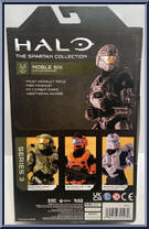 Noble Six from Halo Infinite (World of Halo) - Series 3 - Spartan Collection manufactured by Jazwares [Back]