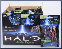 Red Spartan Mark VI from Halo - Xbox Live Avatars - Series 2 manufactured by McFarlane [Front]