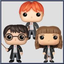 Harry Potter, Ron Weasley & Hermione Granger from Harry Potter - Pop! Sets manufactured by Funko [Loose]