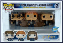 Harry Potter, Ron Weasley & Hermione Granger from Harry Potter - Pop! Sets manufactured by Funko [Front]