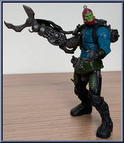 Trapjaw (Blue Chest / Olive Green Accessories) from He-Man - 2002 Series - Basic Series manufactured by Mattel [Loose]