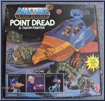 Point Dread and Talon Fighter from He-Man - Masters of the Universe - Vehicles manufactured by Mattel [Front]