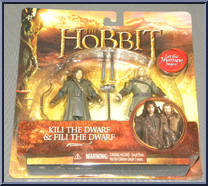 Kili the Dwarf & Fili the Dwarf from Hobbit - An Unexpected Journey - 2-Packs manufactured by Bridge Direct [Front]