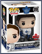 Auston Matthews (White Jersey) (Maple Leafs) from Hockey - Pop! Vinyl Figures manufactured by Funko [Front]