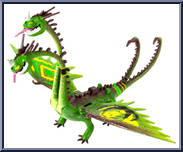 Zippleback (Wacky Flex Necks) from How to Train Your Dragon 2 - Power Dragons manufactured by Spinmaster [Loose]